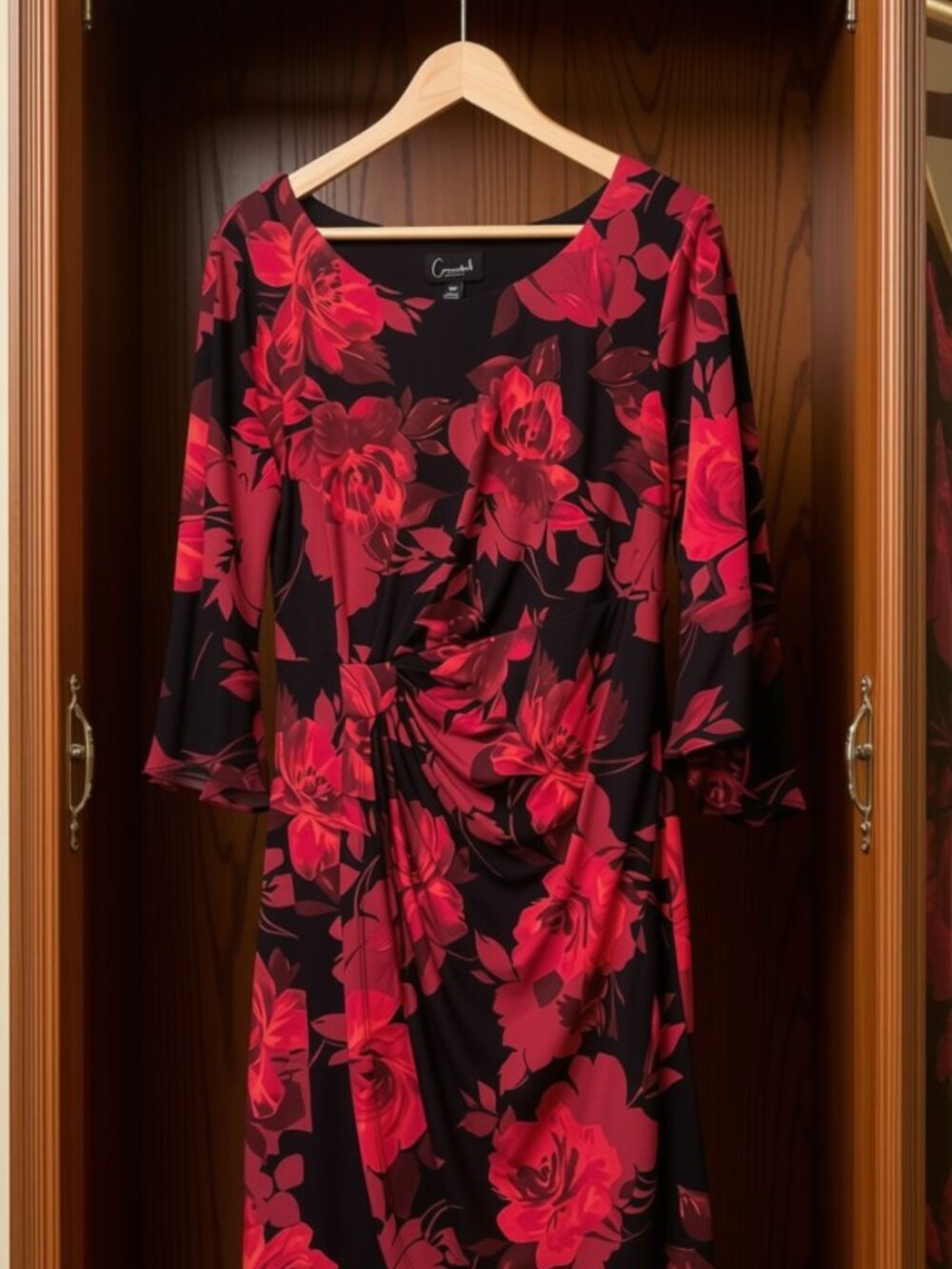 Stunning dress with 3/4 sleeves